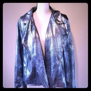 K Jordan Metallic Moto Jacket